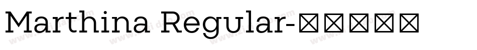 Marthina Regular字体转换
